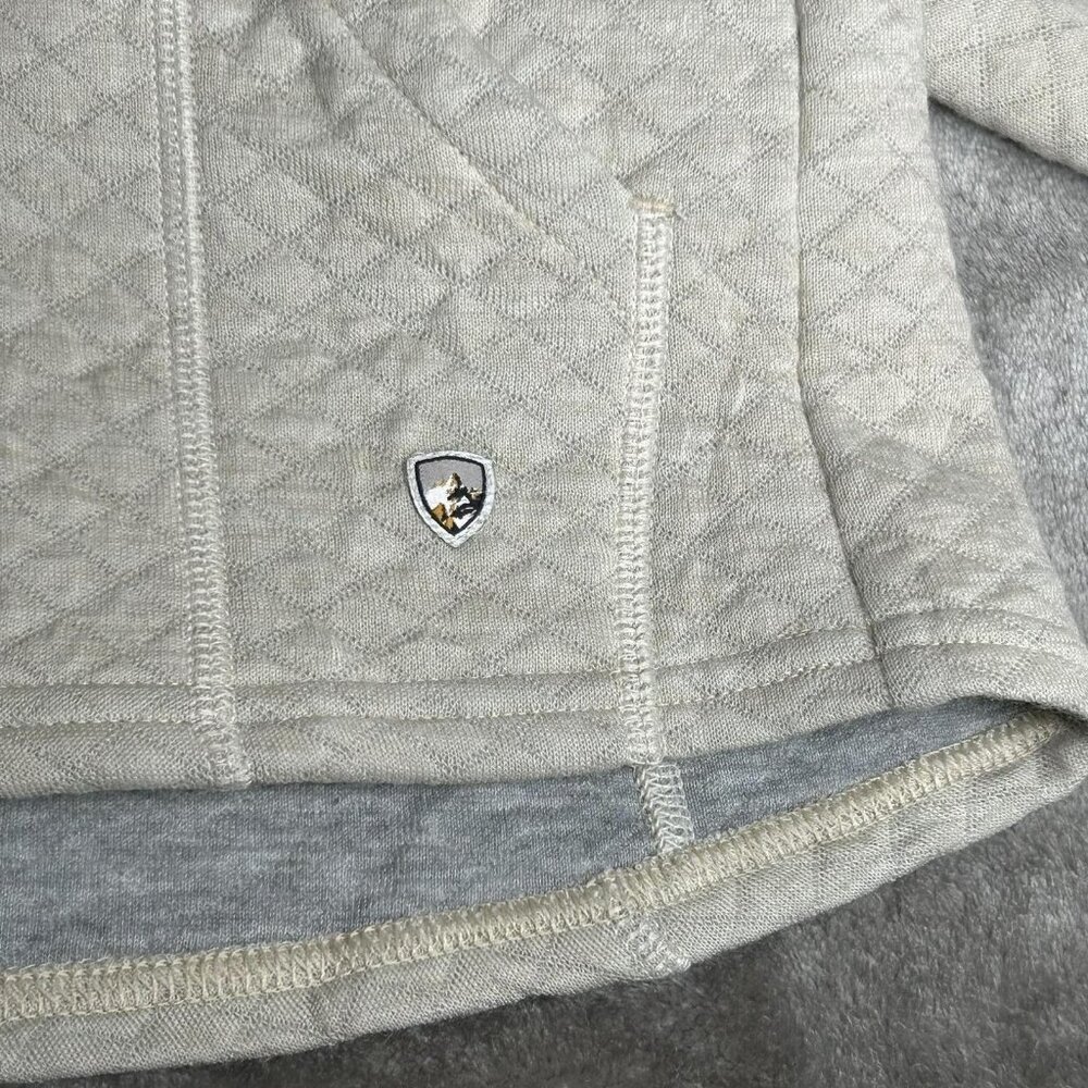 Kuhl Sweater Womens M Quilted Cowl Neck Pullover Pockets Logo Knit Lined Outdoor - Picture 5 of 13